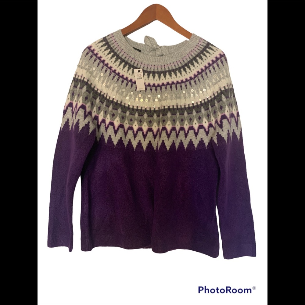 Talbots NWT Intarsia Sweater
